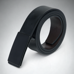 Chokore  Chokore Formal Pure Leather Belt with Plate Buckle (Black)