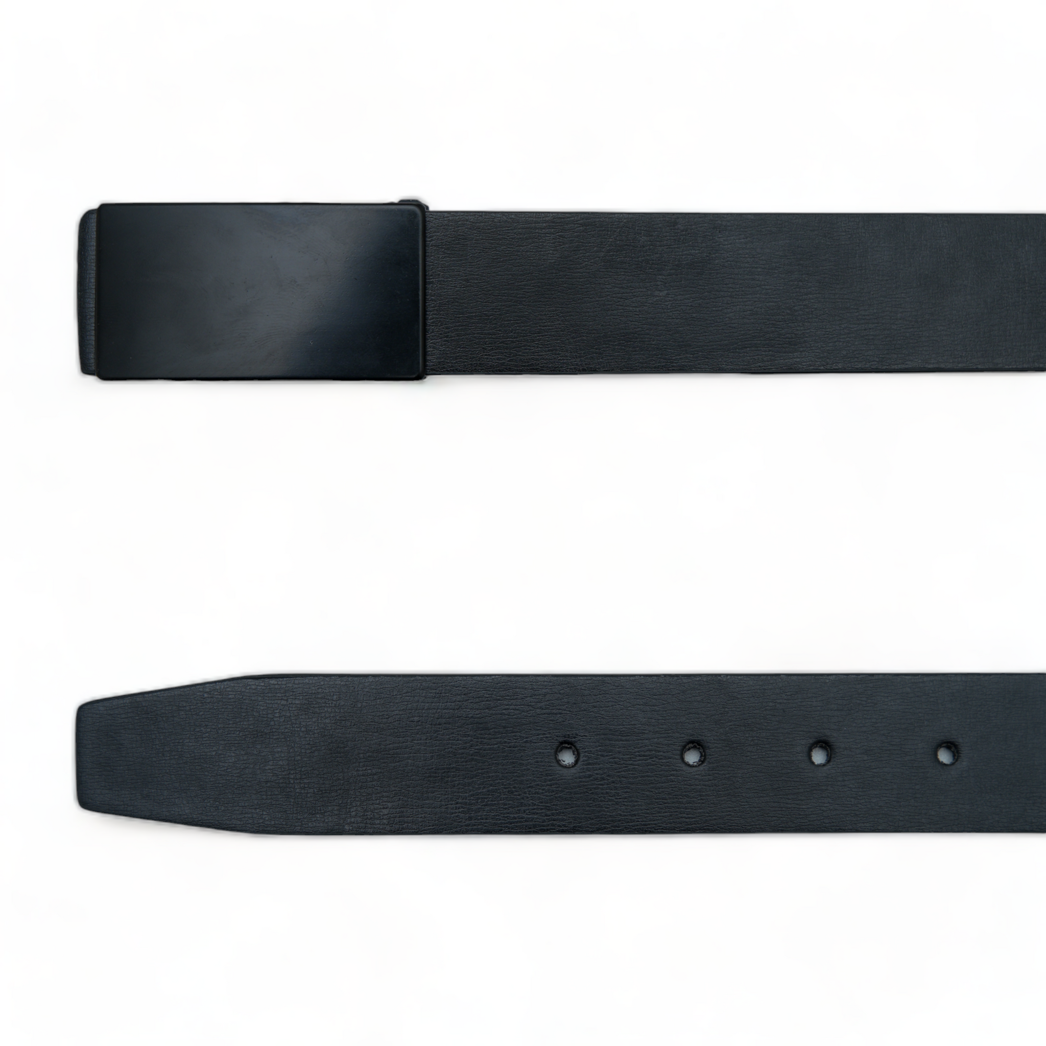 Chokore Formal Pure Leather Belt with Plate Buckle (Black)
