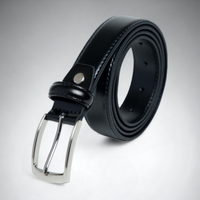 Chokore Chokore Vegan Leather Belt with Pin Buckle (Black)