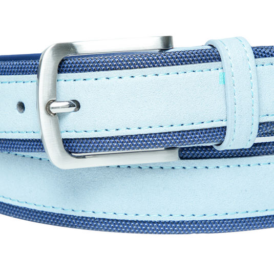 Casual Suede Leather Belt (Blue)