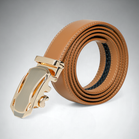 Chokore Automatic Golden Buckle Belt (Tan)