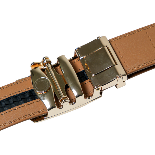 Chokore Automatic Golden Buckle Belt (Tan)