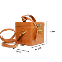 Chokore Chokore Box Handbag, Brown & Off-White, Orange, Pink Satin Silk Stole Combo