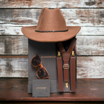 Chokore Chokore Special 2-in-1 Gift Set for Him (Vintage Fedora Hat, & Perfumes Combo) Chokore Special 3-in-1 Gift Set (Hat, Suspenders, & Sunglasses)