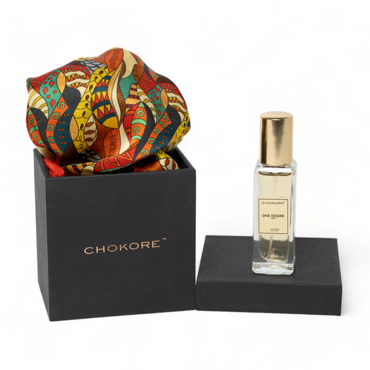 Chokore Special 2-in-1 Gift Set for Him (Multi-Color Pocket Square & 20 ml Perfume)
