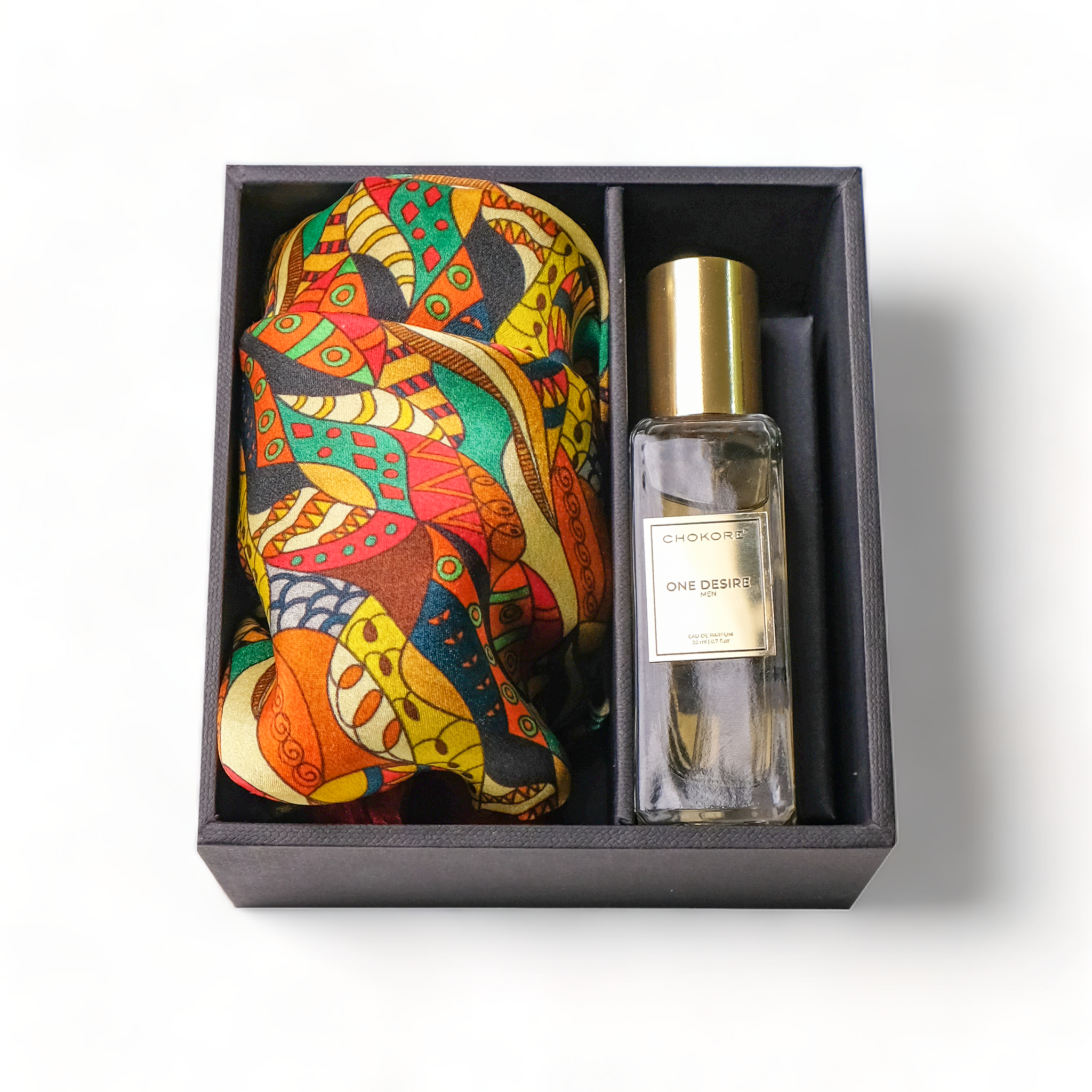 Chokore Special 2-in-1 Gift Set for Him (Multi-Color Pocket Square & 20 ml Perfume)