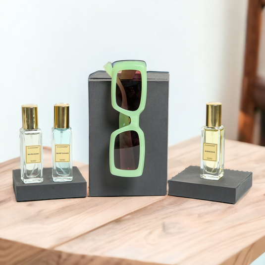 Chokore Special 2-in-1 Gift Set for Him/Her (Rectangular Sunglasses, & Perfumes Combo)