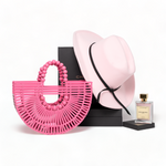 Chokore Chokore Special 4-in-1 Gift Set for Her (Silk Stole, Scarf, Sunglasses, & Necklace) Chokore Special 3-in-1 Gift Set for Her (Bamboo Bag Pink, Cowgirl Hat, & 100 ml Enchanted Perfume)