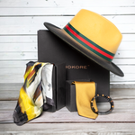 Chokore Chokore Special 3-in-1 Gift Set for Him (Burgundy Suspenders, Cowboy Hat, & Pocket Square) Chokore Special 4-in-1 Gift Set for Him (Chokore Arte Pocket Square, Solid Necktie, Hat, & Bracelet)