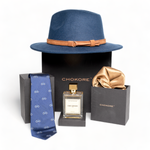 Chokore  Chokore Special 4-in-1 Gift Set for Him (Pocket Square, RKXC Necktie, Hat & 100 ml One Desire Perfume)