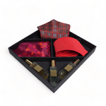 Chokore Chokore Special 4-in-1 Gift Set for Him (Necktie, Pocket Square, Cravat, & Perfumes Combo) 