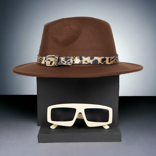 Chokore Special 2-in-1 Gift Set for Him (Fedora Hat & Sunglasses)