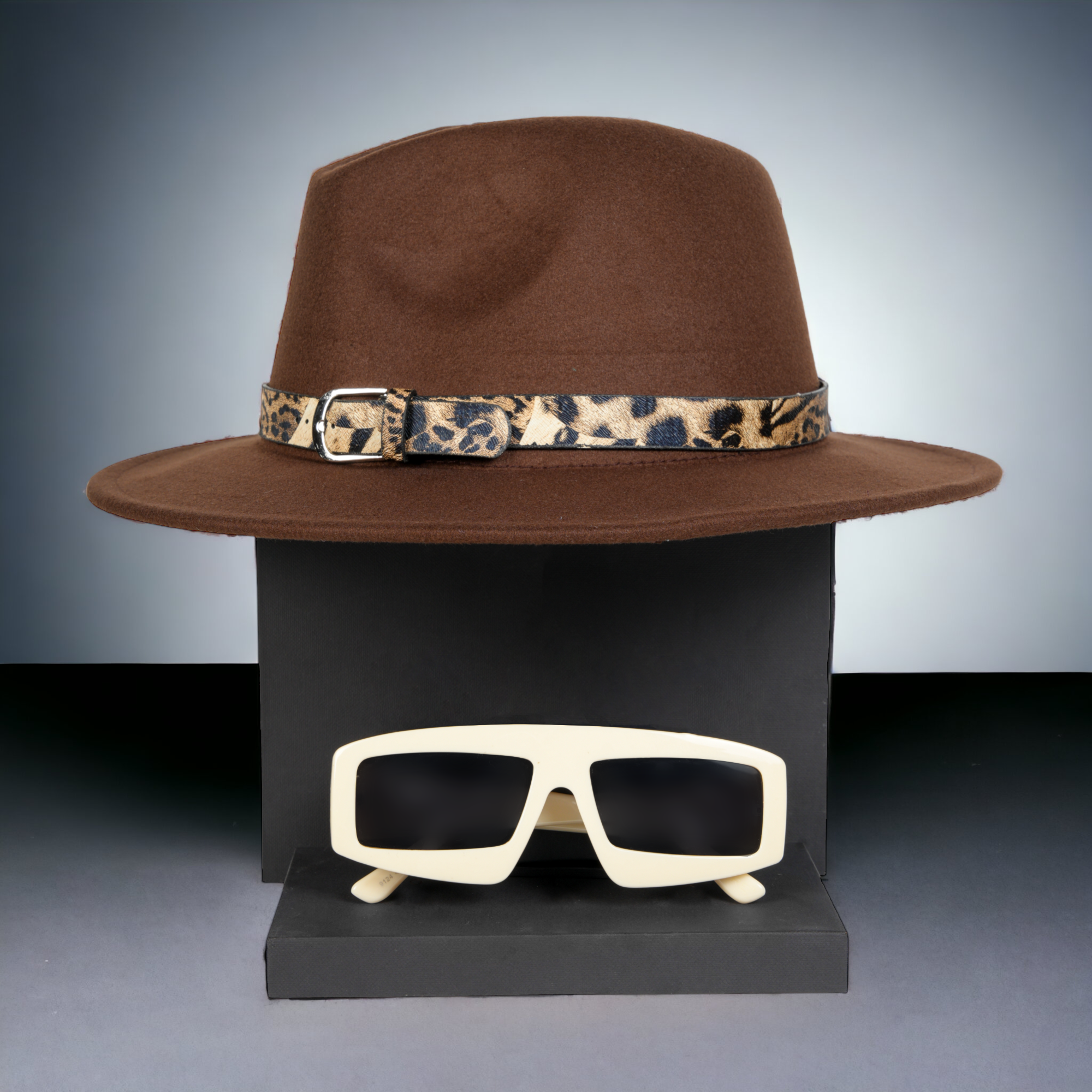 Chokore Special 2-in-1 Gift Set for Her (Fedora Hat & Sunglasses)