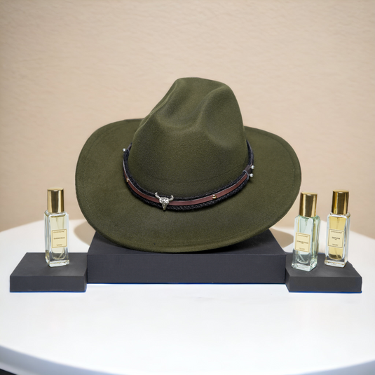 Chokore Special 2-in-1 Gift Set for Him (American Cowboy Hat, & Perfumes Combo)