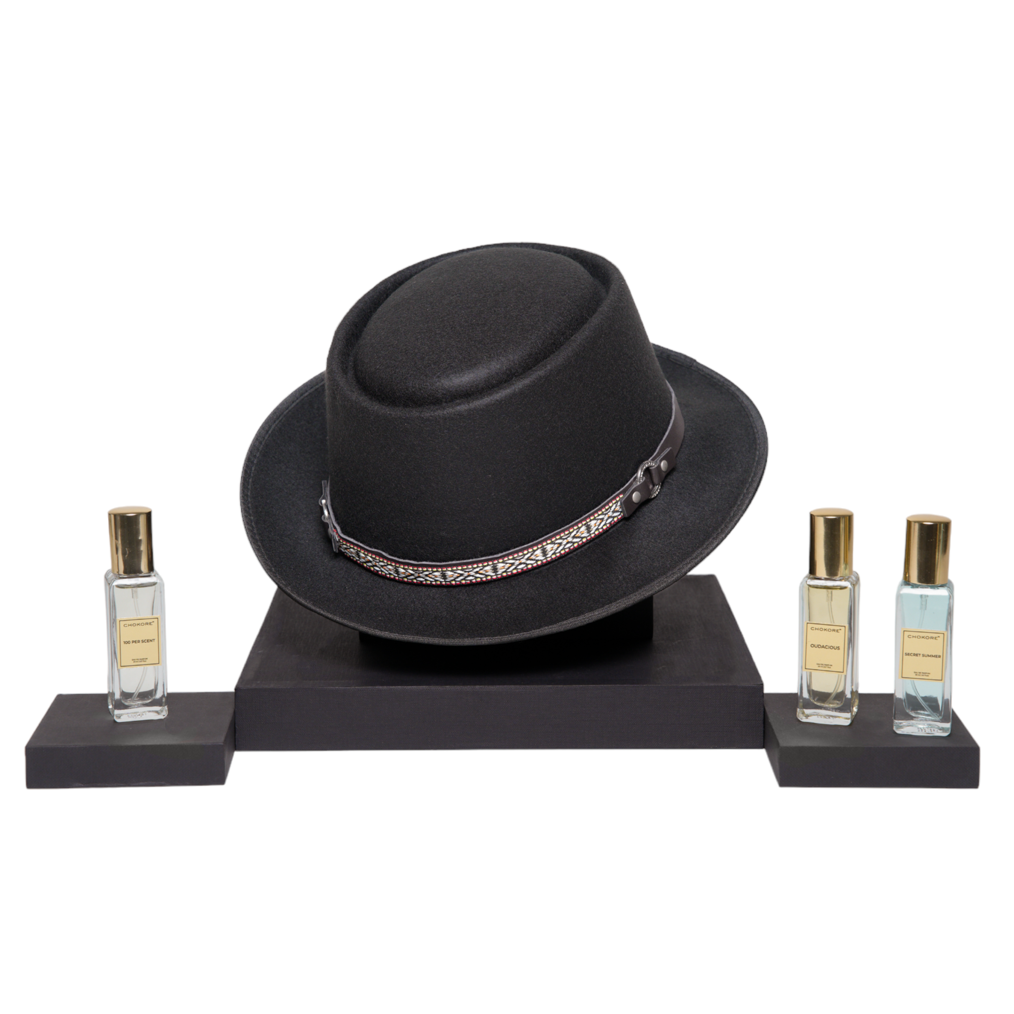 "Chokore Special 2-in-1 Gift Set for Him (Panama Hat, & Perfumes Combo)  "
