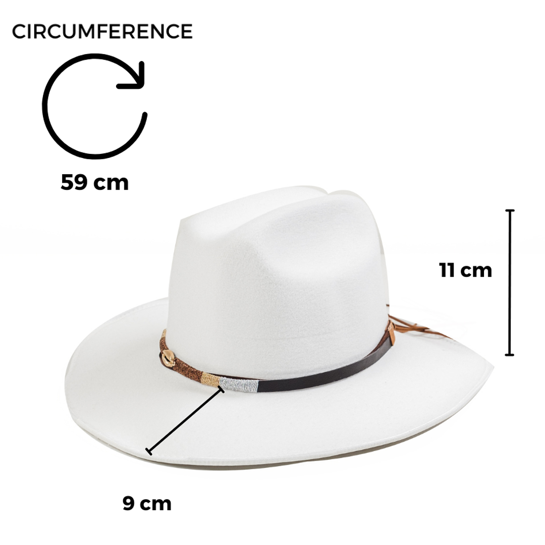 Chokore Special 2-in-1 Gift Set for Him (Cowboy Hat - White, & Perfumes Combo)