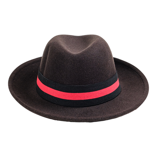 Chokore Chokore Double-tone Fedora Hat (Black) 