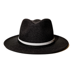 Chokore Chokore Pinched Cowboy Hat with Ox head Belt (Chocolate Brown) Chokore Vintage Fedora Hat (Black)