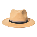 Chokore Chokore Fedora Hat with Dual Tone Band (Camel) Chokore Vintage Fedora Hat (Beige)