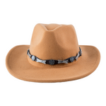 Chokore Chokore Cowboy Hat with Buckle Belt (Beige) 