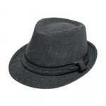Chokore Chokore Classic Plaid Fedora Hat (Dark Gray) 