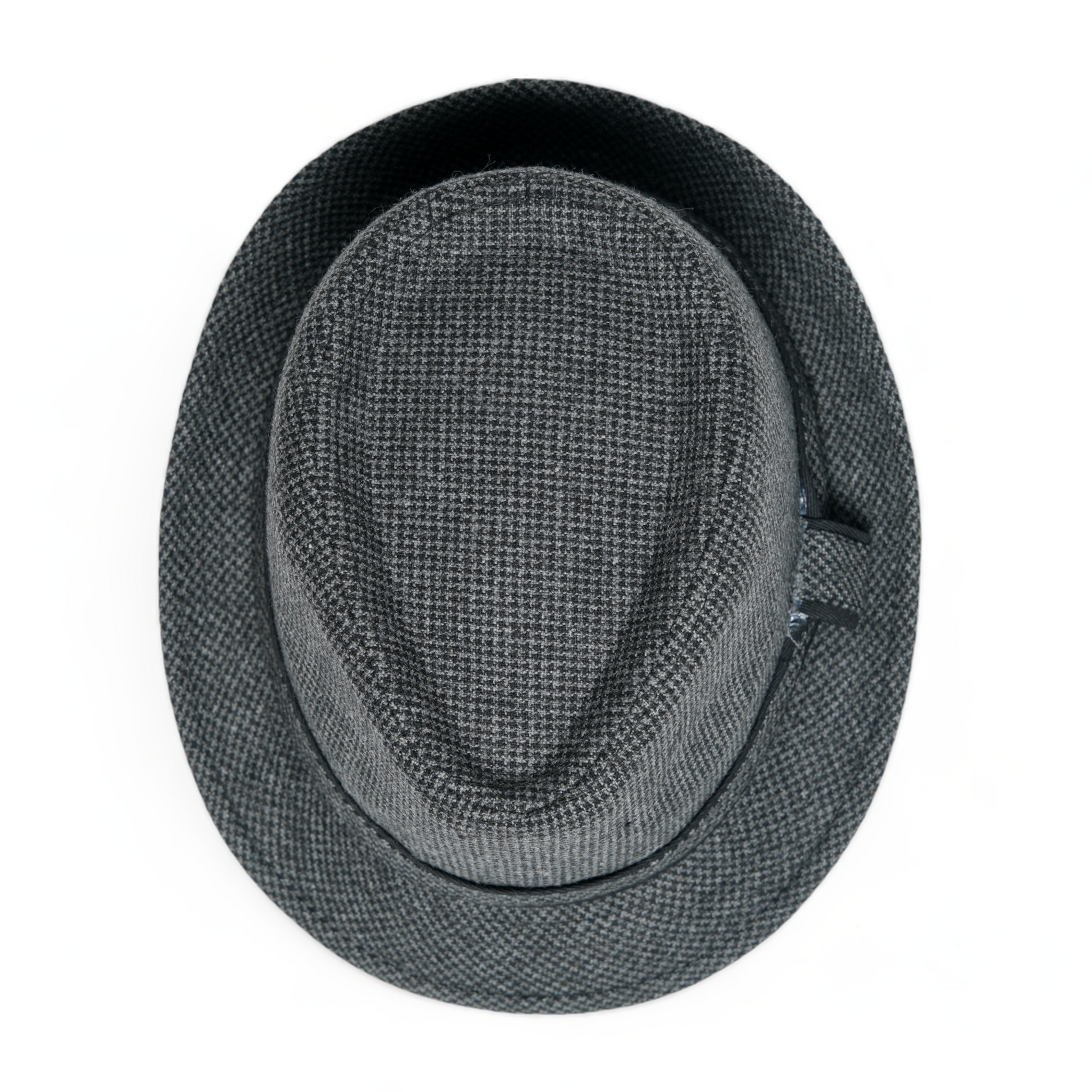 Chokore Classic Plaid Fedora Hat (Dark Gray)