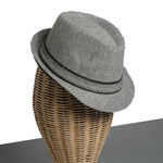 Chokore Chokore Fedora Hat with Bow Ribbon (White) Chokore Classic Plaid Fedora Hat (Light Gray)