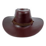 Chokore  Chokore PU Leather Cowboy Hat (Chocolate Brown)