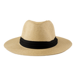 Chokore Chokore Straw Fedora Hat with Wide Brim (Blue) Chokore Summer Straw Hat (Beige)
