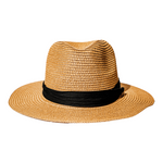 Chokore Chokore Embroidered Straw Cowboy Hat with Windproof Rope (Khaki) Chokore Summer Straw Hat (Light Brown)