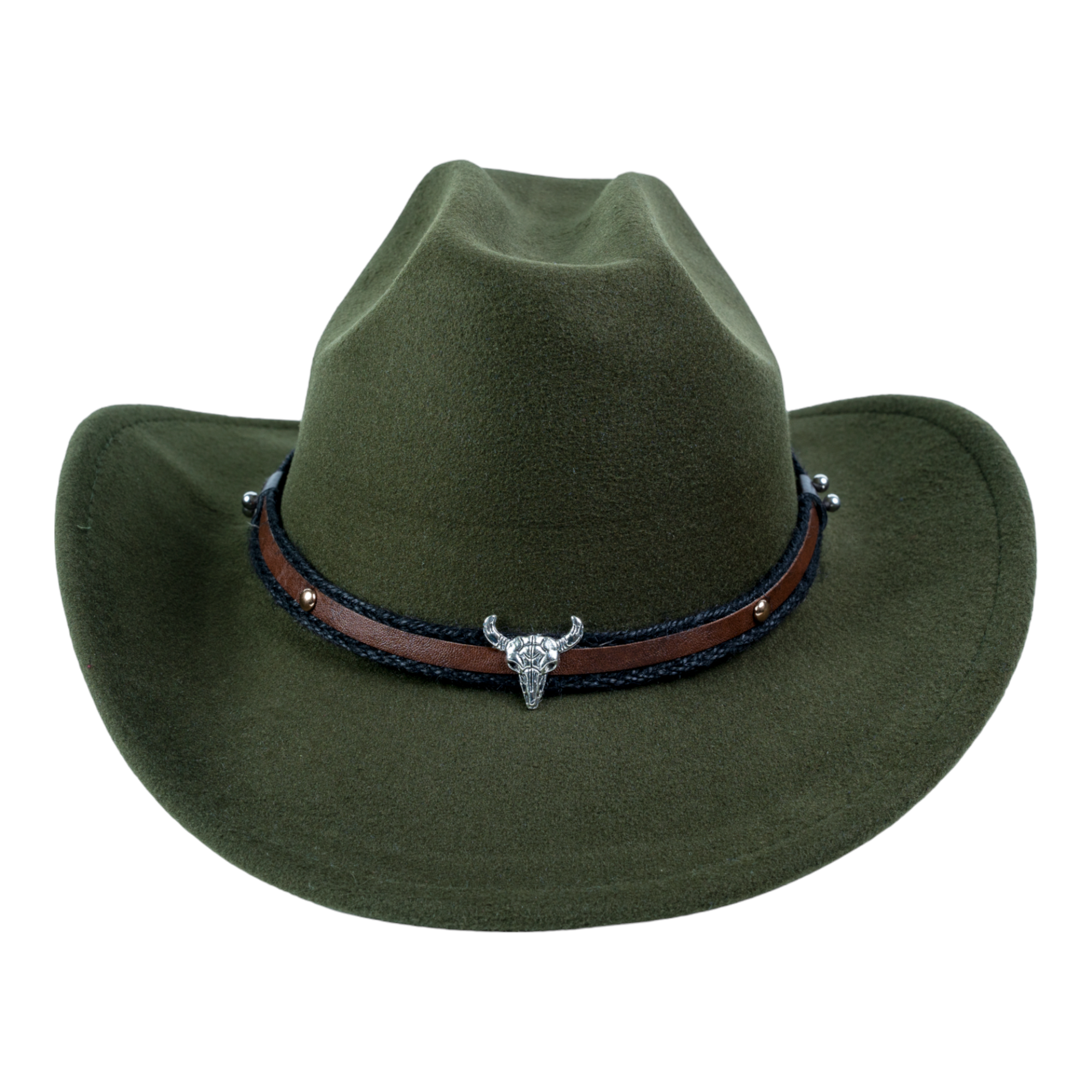Chokore American Cowhead Cowboy Hat (Forest Green)