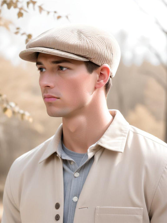 Chokore Corduroy Ivy Cap (Beige)