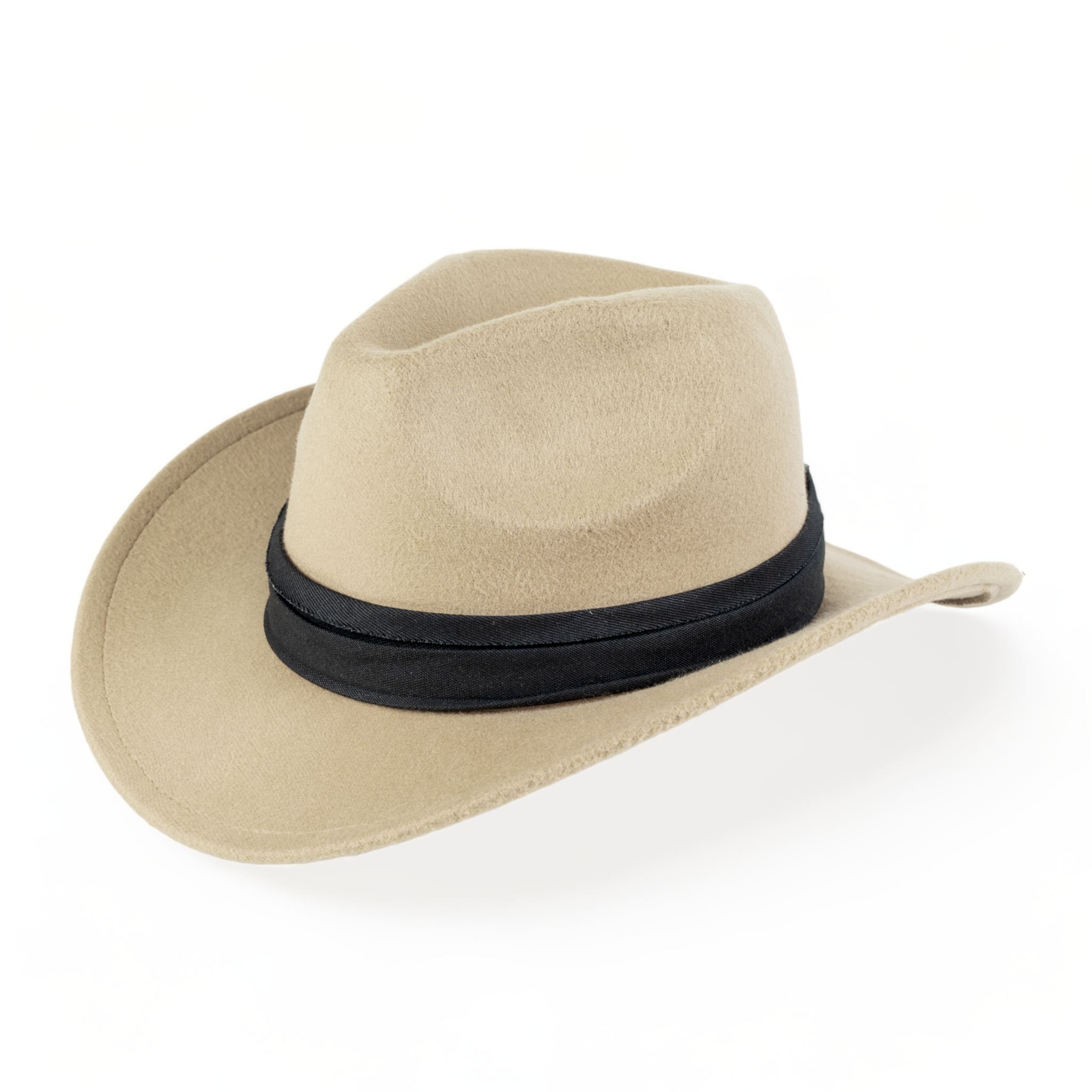 Chokore Cowboy Hat with Ribbon (Beige)
