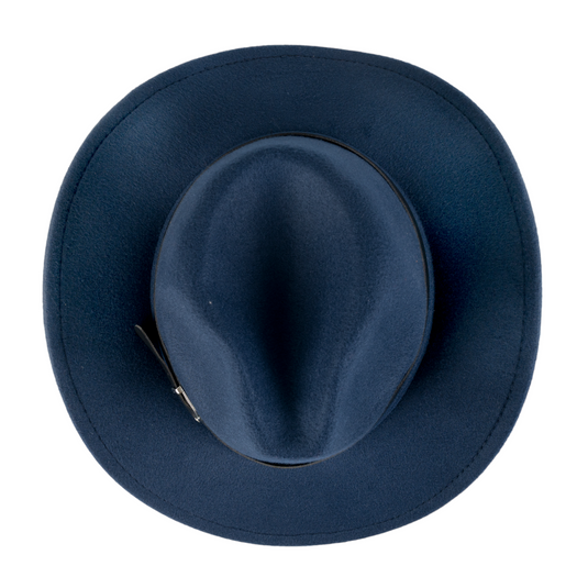 Chokore Cowboy Hat with Black Belt (Navy Blue)
