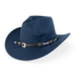 Chokore Chokore Cowboy Hat with Buckle Belt (Navy Blue) 