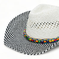 Chokore Chokore Handcrafted Cowboy Hat (Black & White)