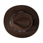 Chokore Chokore Cowboy Hat with Multicolor Band (Chocolate Brown) 