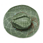 Chokore Chokore Handcrafted Straw Cowboy Hat (Green) 