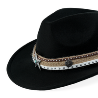 Chokore Chokore Cowboy Hat with Jute Band (Black)
