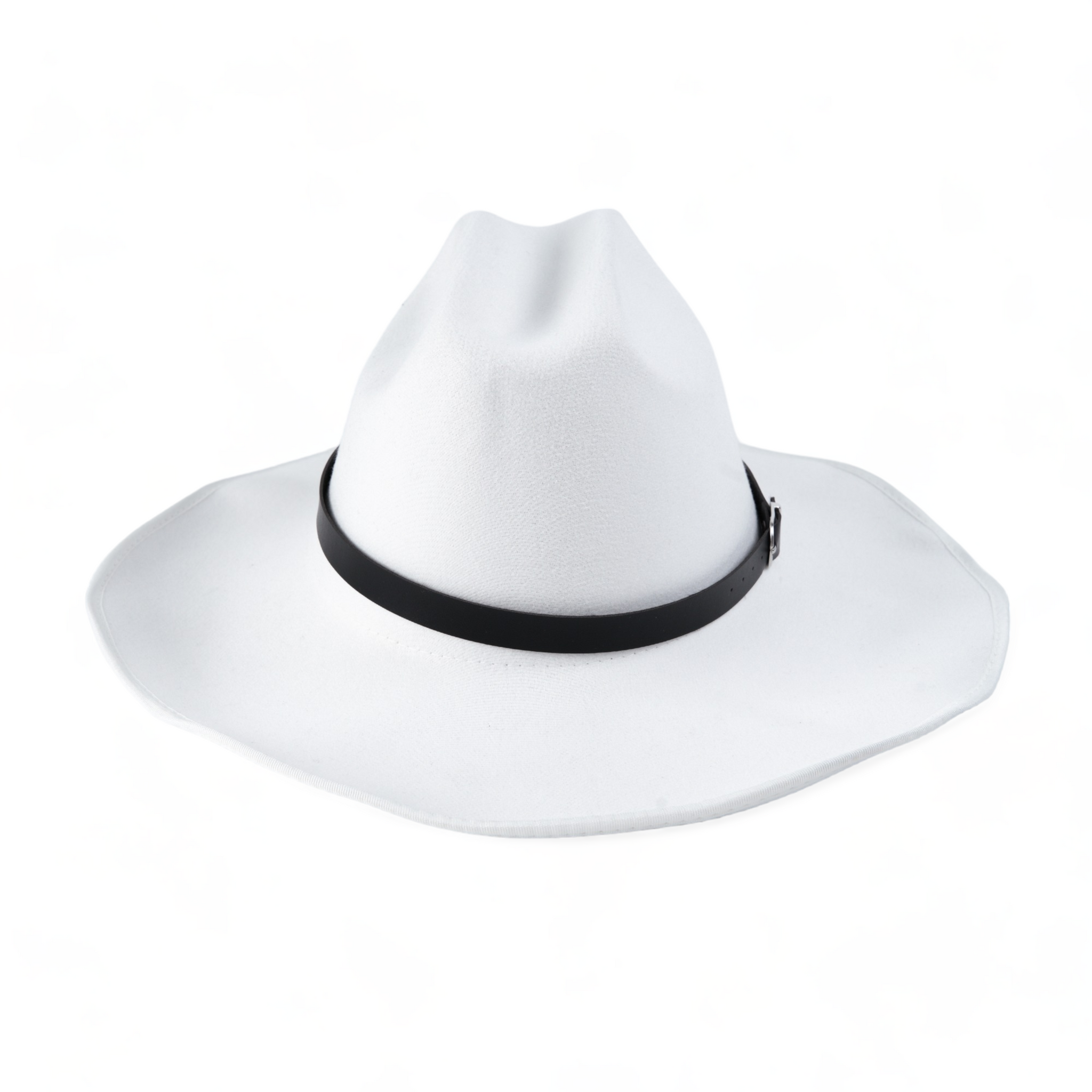 Chokore Cowboy Hat with Black Belt (White)