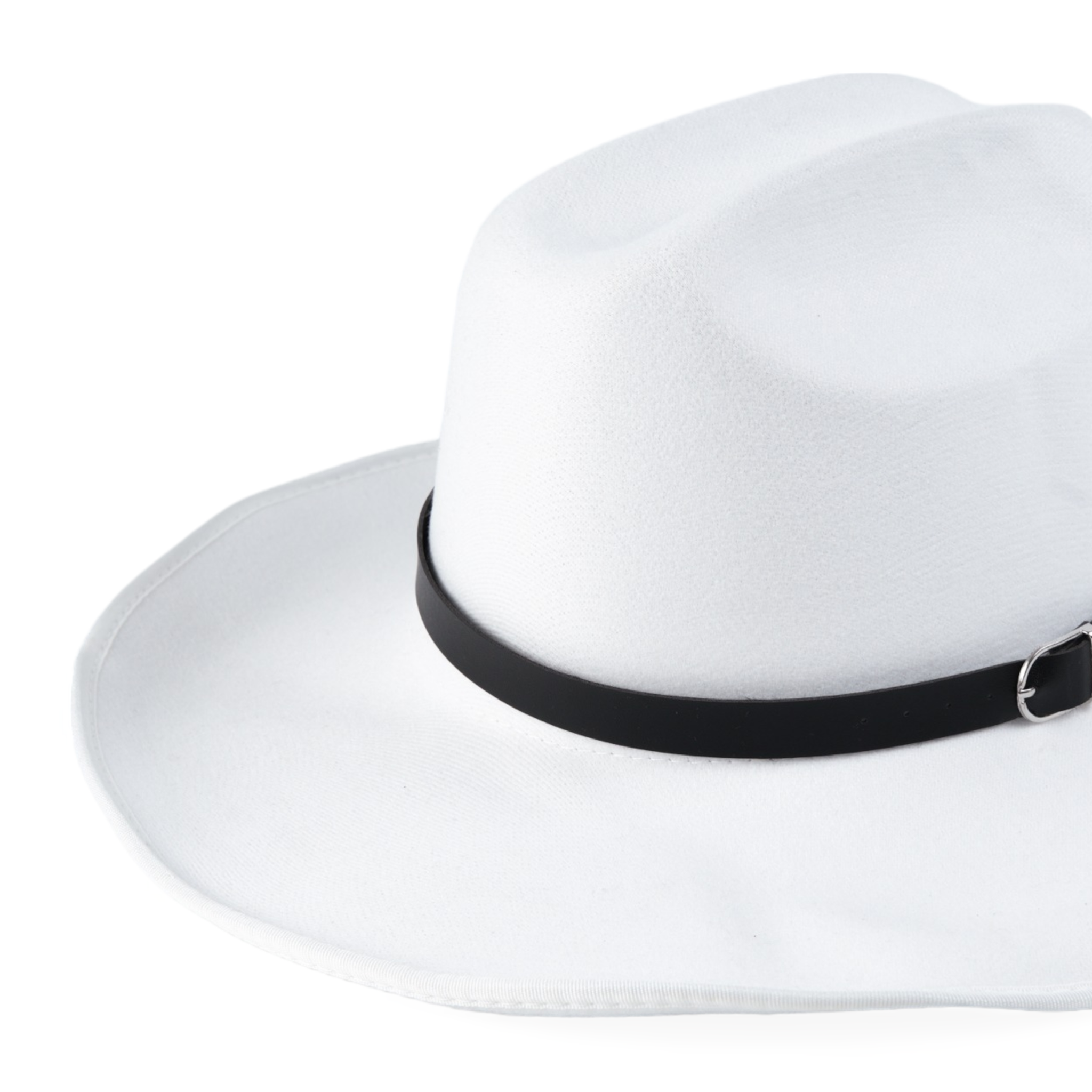 Chokore Cowboy Hat with Black Belt (White)