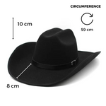 Chokore  Chokore Cowboy Hat with Black Belt (Black)