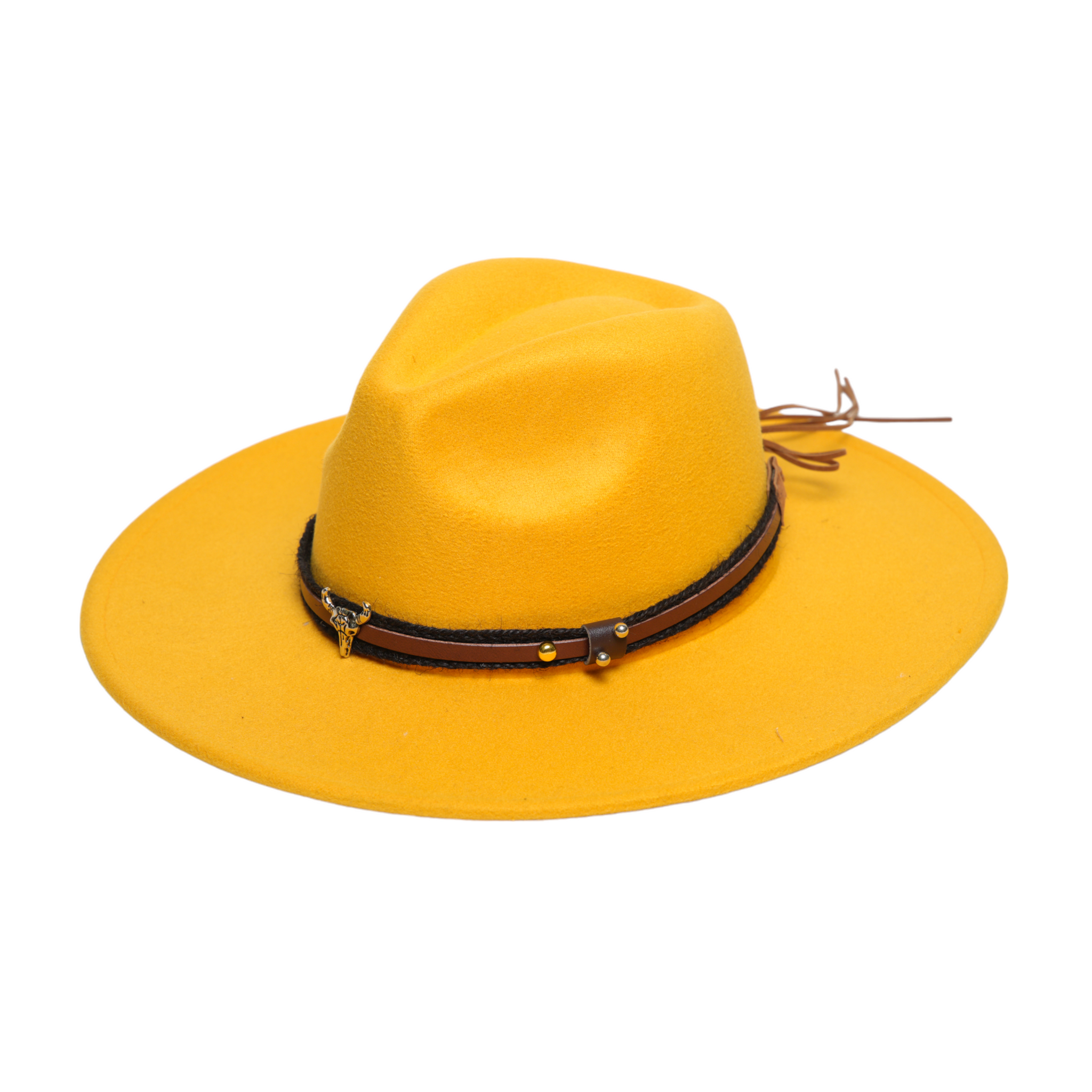 Chokore American Cowhead Fedora Hat (Yellow)