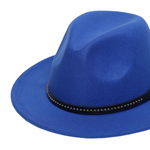 Chokore Chokore Fedora hat with Belt Band (Blue) 