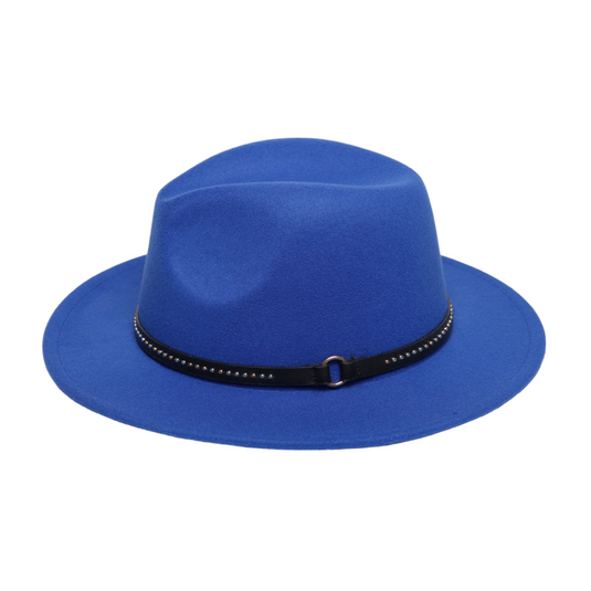 Chokore Fedora hat with Belt Band (Blue)