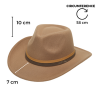 Chokore Chokore cowboy Hat with dual tone band(khaki)