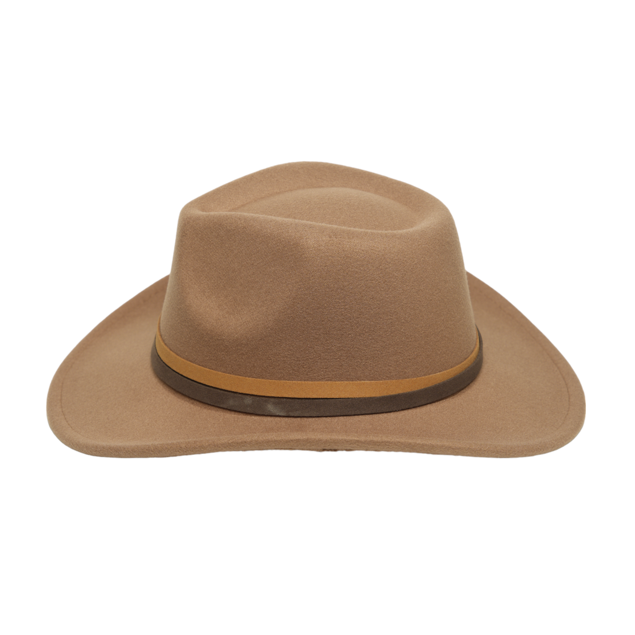 Chokore cowboy Hat with dual tone band(khaki)