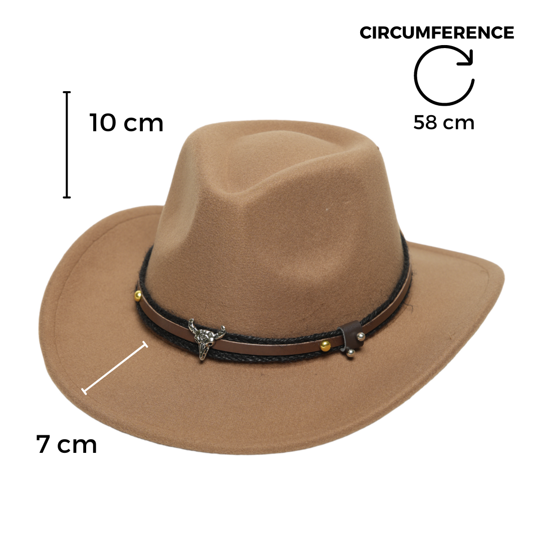 Chokore American Cowhead cowboy Hat (khaki)