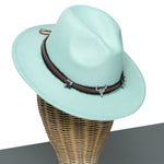 Chokore  Chokore American Cowhead Fedora Hat (Light Green)