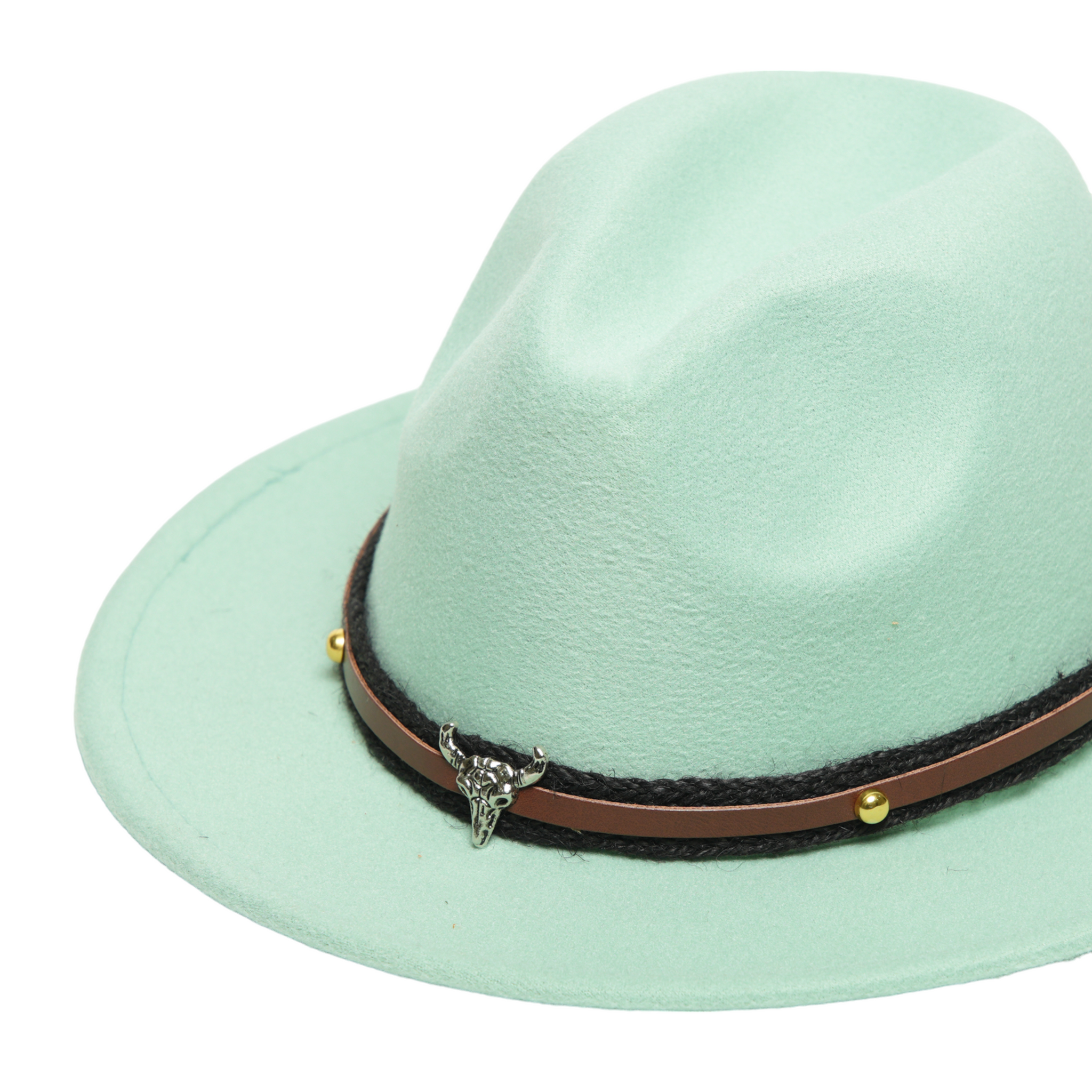 Chokore American Cowhead Fedora Hat (Light Green)